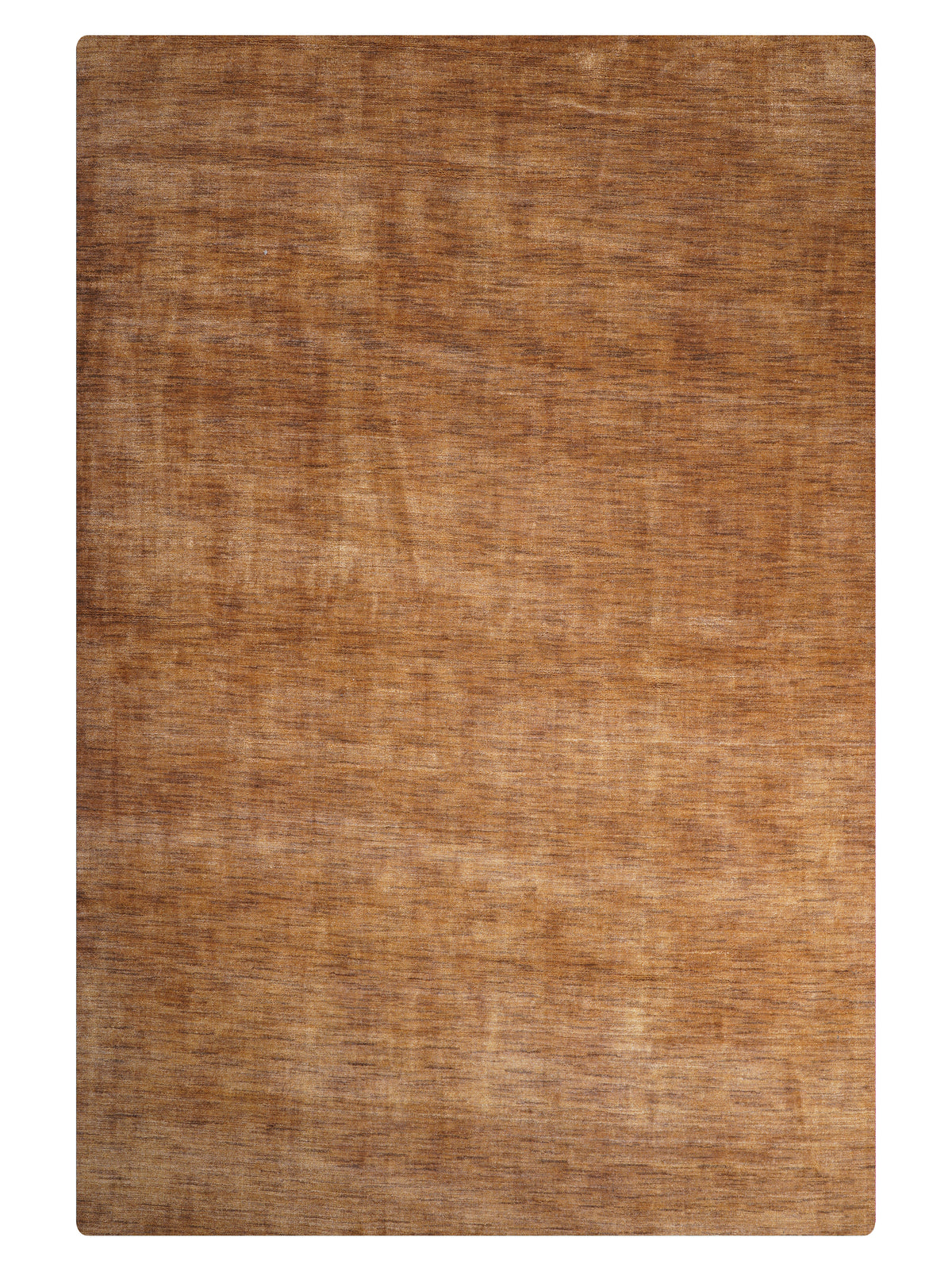 Hand Knotted Wool Brown Solid Area Rug