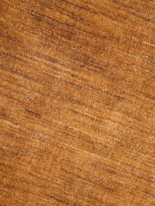 Hand Knotted Wool Brown Solid Area Rug