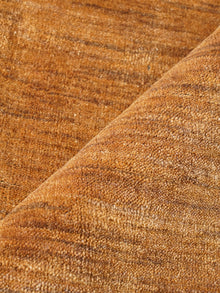 Hand Knotted Wool Brown Solid Area Rug
