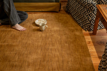 Hand Knotted Wool Camel Solid Area Rug