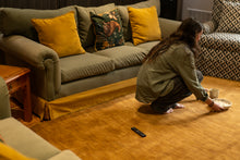 Hand Knotted Wool Camel Solid Area Rug