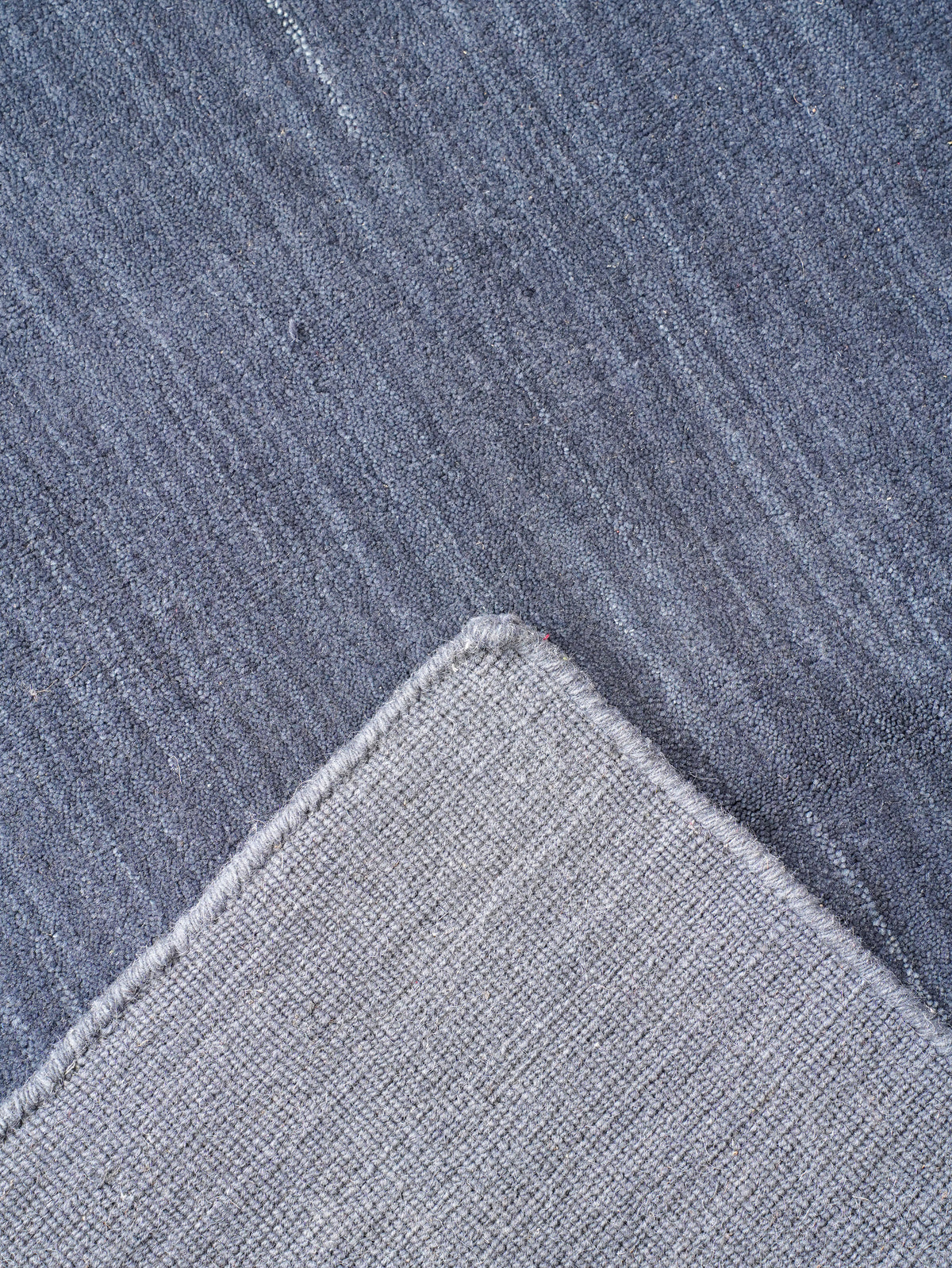 Hand Knotted Wool Charcoal Solid Area Rug