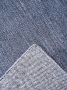 Hand Knotted Wool Charcoal Solid Area Rug