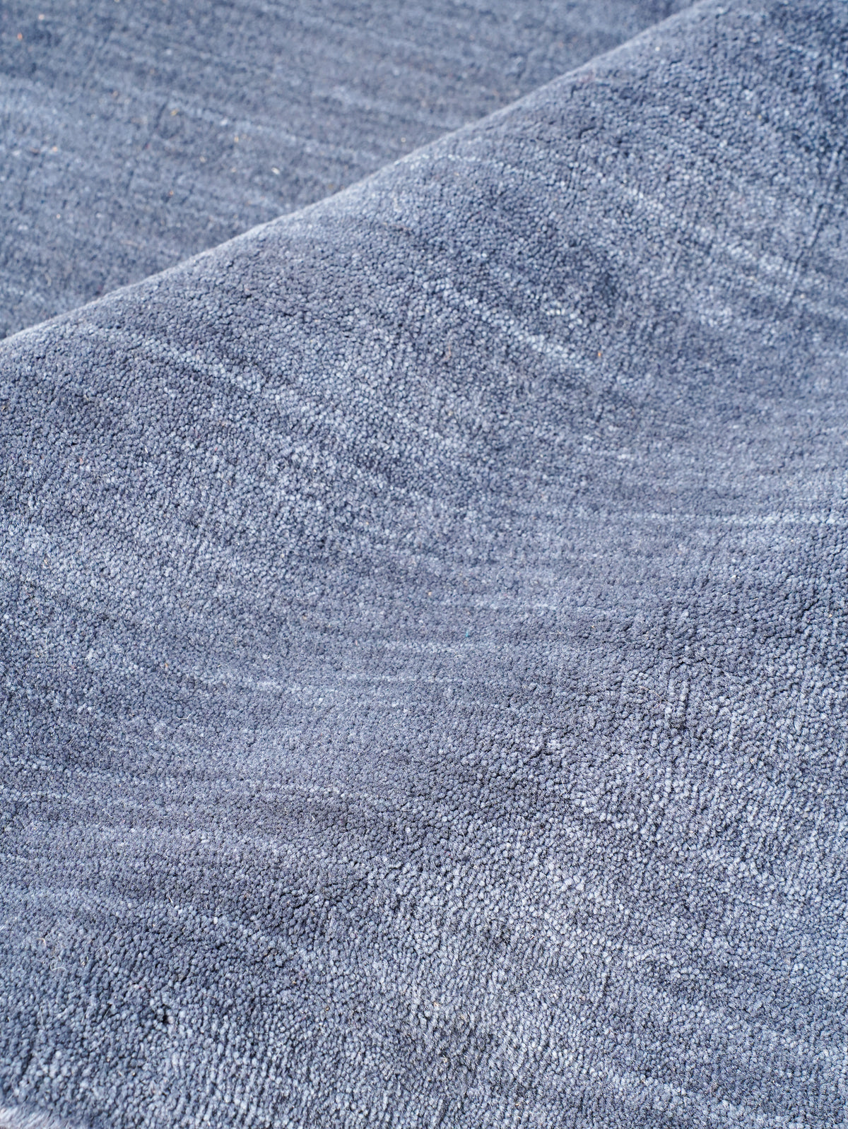 Hand Knotted Wool Charcoal Solid Area Rug