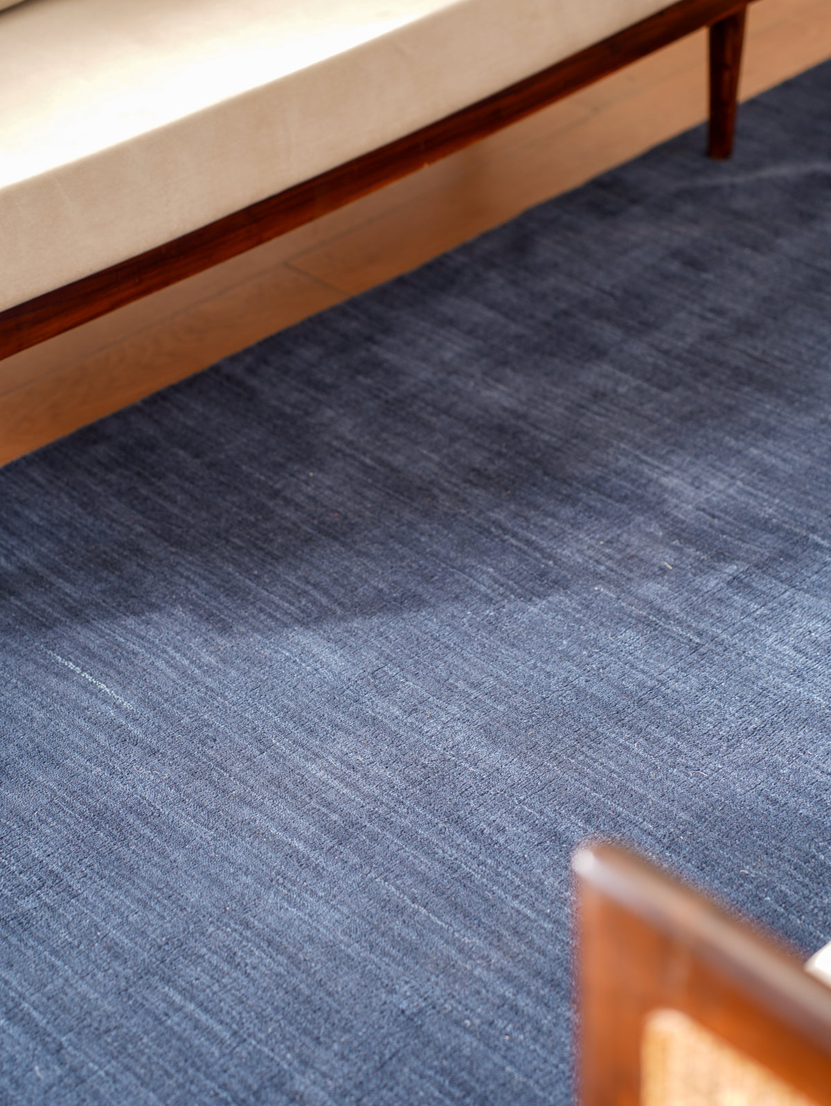 Hand Knotted Wool Charcoal Solid Area Rug