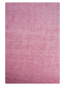 Hand Knotted Wool Pink Solid Area Rug