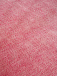 Hand Knotted Wool Pink Solid Area Rug