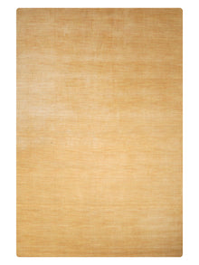 Hand Knotted Wool Gold Solid Area Rug