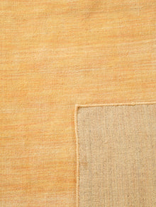 Hand Knotted Wool Gold Solid Area Rug