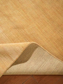 Hand Knotted Wool Gold Solid Area Rug