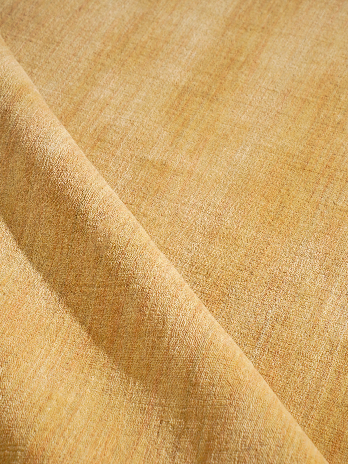 Hand Knotted Wool Gold Solid Area Rug