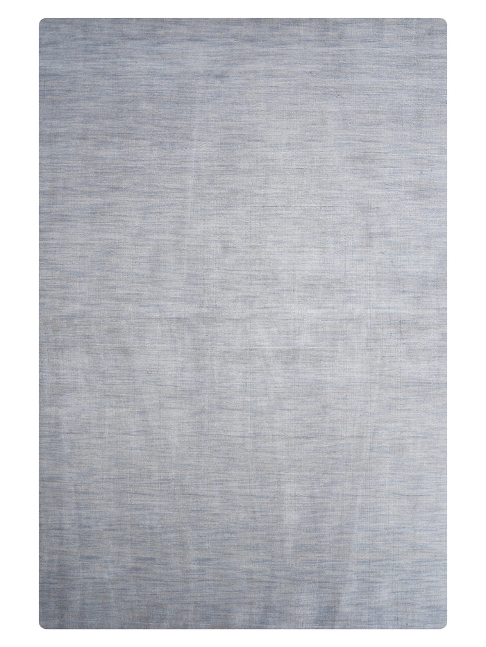 Hand Knotted Wool Gray Solid Area Rug — rug only