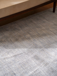 Hand Knotted Wool Grey Solid Area Rug