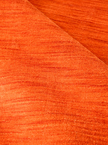 Hand Knotted Wool Orange Solid Area Rug