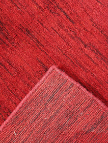 Hand Knotted Wool Red Solid Area Rug