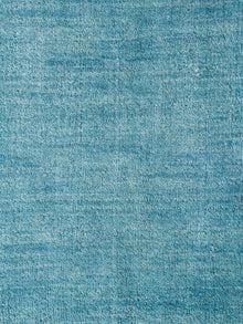 Hand Knotted Wool Light Blue Solid Area Rug