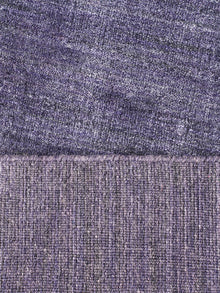 Hand Knotted Wool Dark Purple Solid Area Rug