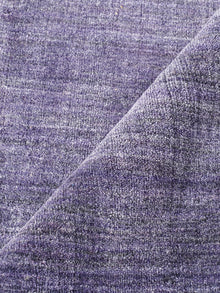 Hand Knotted Wool Dark Purple Solid Area Rug