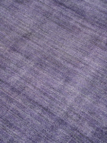 Hand Knotted Wool Dark Purple Solid Area Rug