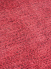 Hand Knotted Wool Dark Red Solid Area Rug