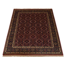 hand-knotted-nir-wool-area-rug-oriental-red-side-2