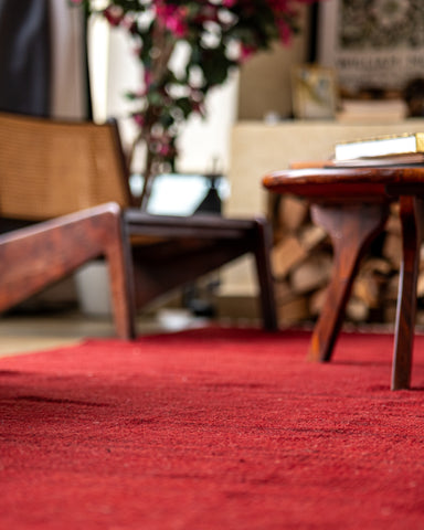 Fuzzy Hand Woven Rug