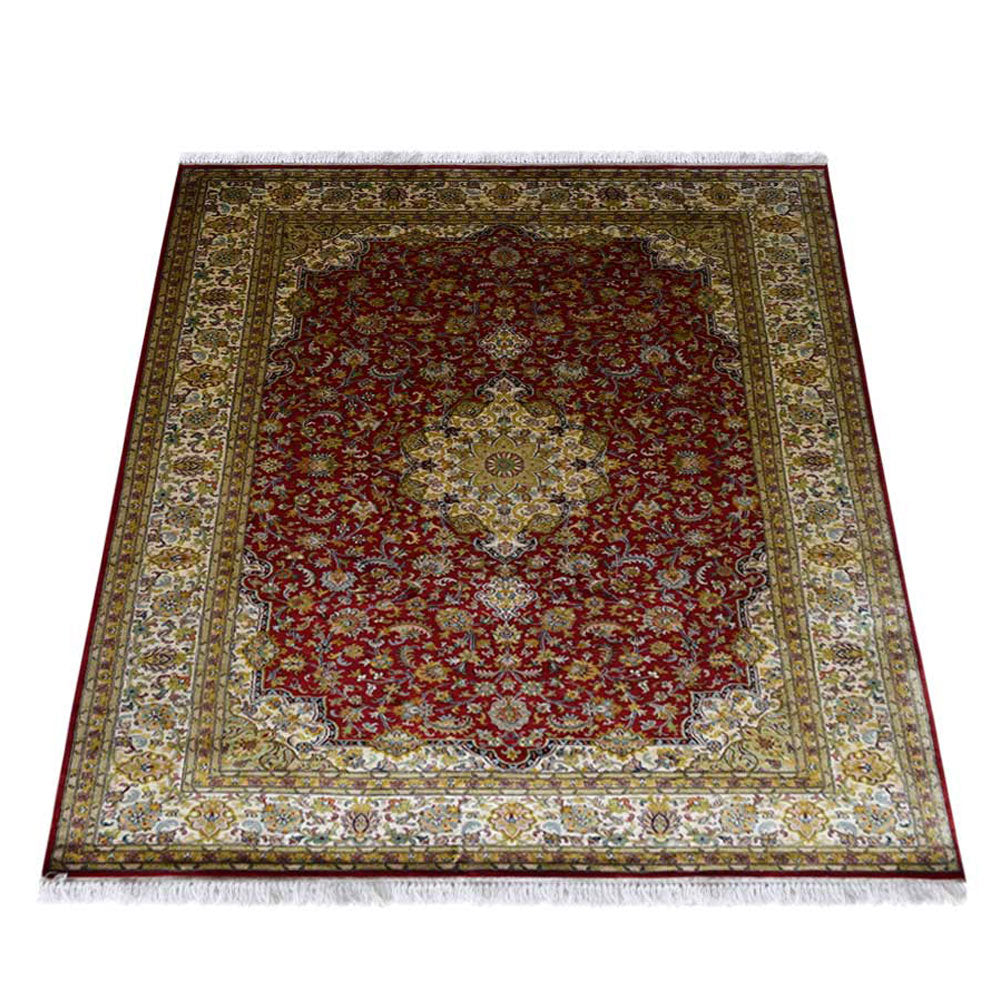 CrimsonWeave Hand Knotted Persian Rug