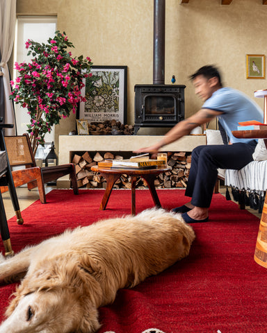 Fuzzy Hand Woven Rug