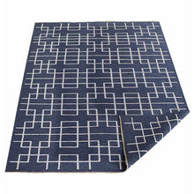 Handmade-silk-and-wool-geometric-area-rug-side-3