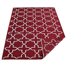 hand-knotted-sumak-geometric-wool-area-rug-side-3