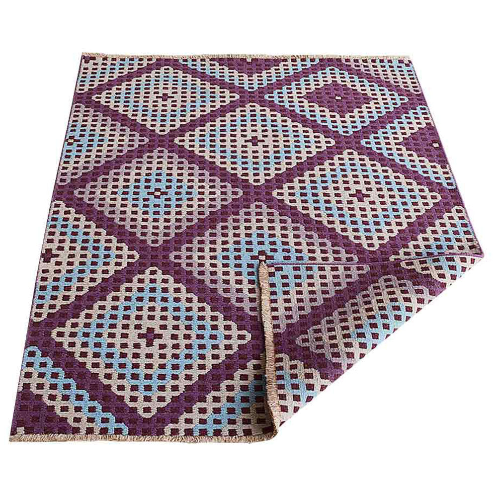 hand-knotted-sumak-multicolor-geometric-area-rug-side-3