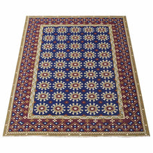 hand-knotted-sumak-blue-rust-oriental-rug-side-2
