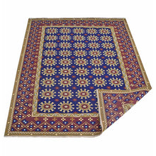hand-knotted-sumak-blue-rust-oriental-rug-side-3