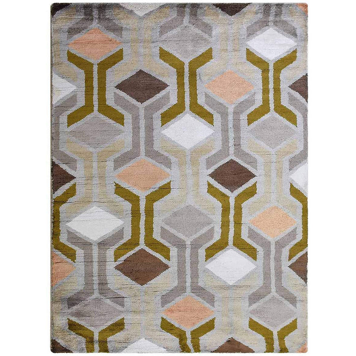 Mosaic Hand Knotted Rug