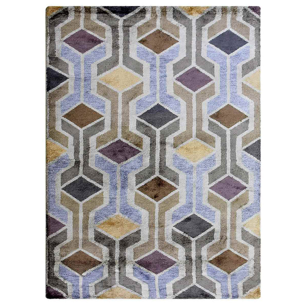 Mosaic Hand Knotted Rug