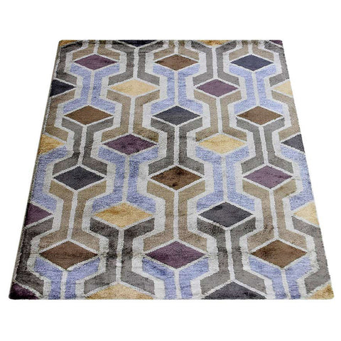 Mosaic Hand Knotted Rug