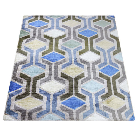 Mosaic Hand Knotted Rug