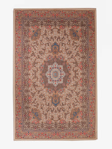 Hand Woven Printed Cotton & Polyester Area Rug Oriental Multicolor