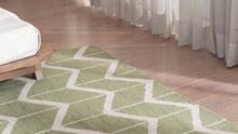Parqueted Hand Knotted Rug — video