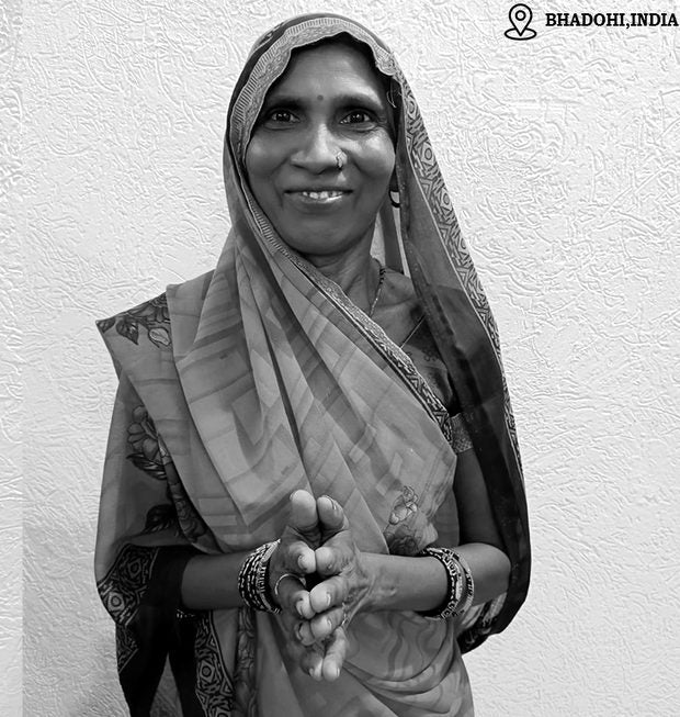 GetMyRugs weaver — artisan from Bhadohi